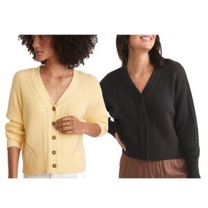 Set of (2) Like-New Marine Layer Robin Cropped Cardigans